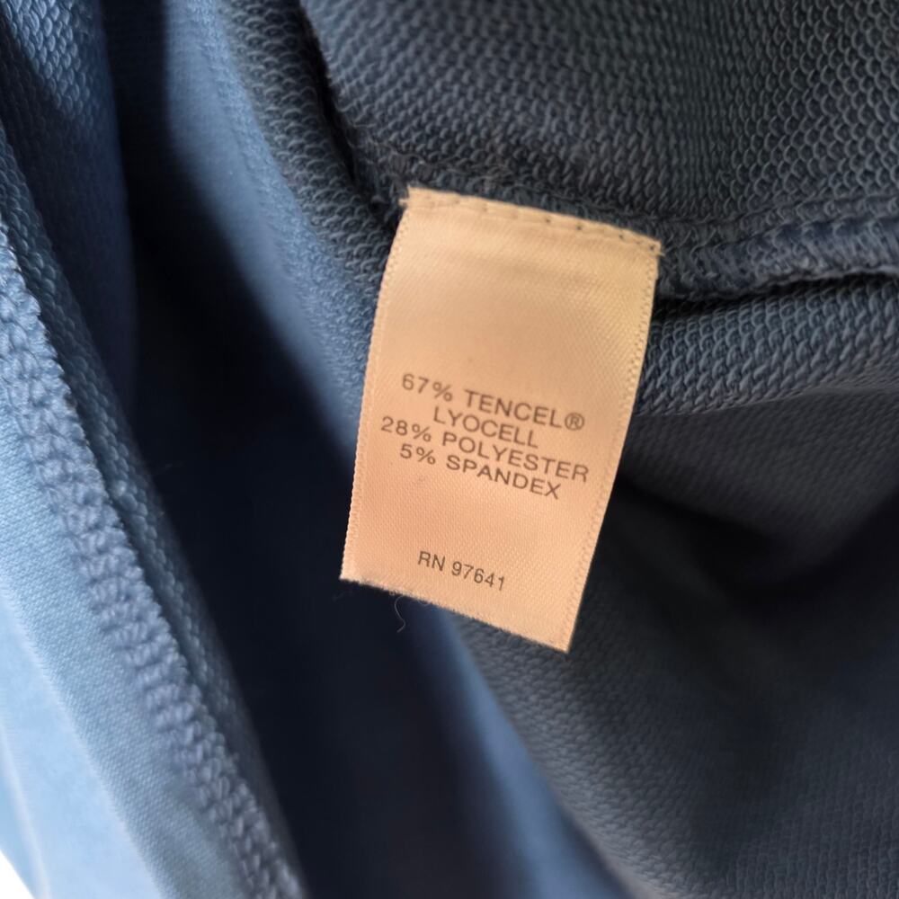 Pure Jill Luxe Tencel Dress Blue XSP XS Petite Lagenlook Minimalist Eco Knit - Picture 5 of 8